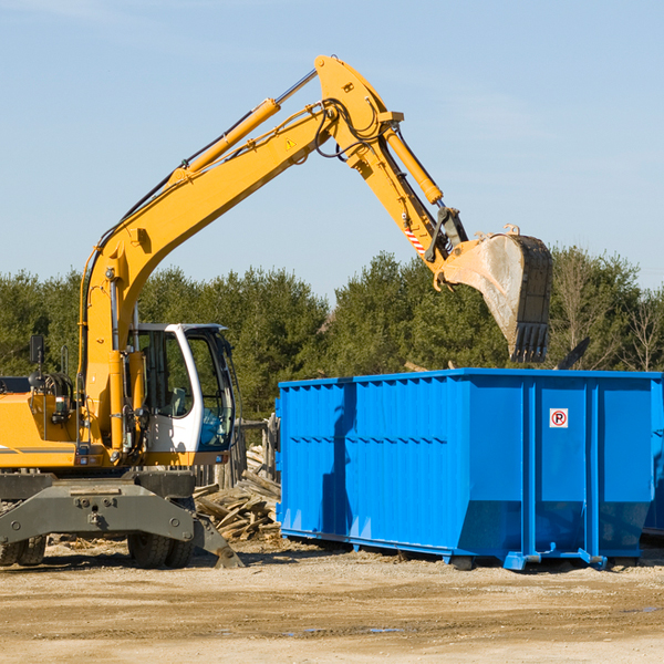 are there any restrictions on where a residential dumpster can be placed in Cynthiana IN